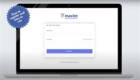 Effortlessly Streamline Your Workday with Maxim Time Clock's User-Friendly Login System