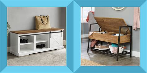 Entryway Benches with Storage Offering Ideal Space Saving Entryway