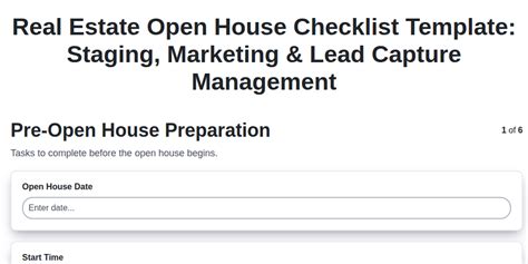 Maximizing Lead Capture at Open Houses