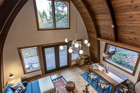 Maximizing Natural Light Arched Cabin Interior