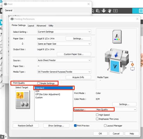 Maximizing Quality with Printer Settings
