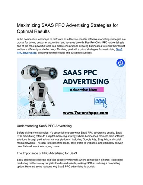 Maximizing SaaS Advertising