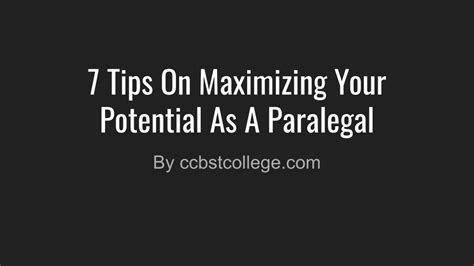 Maximizing Your Earning Potential as a Paralegal