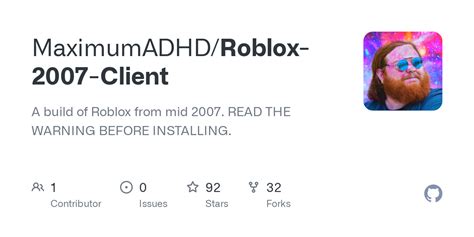 MaximumADHD/Roblox-2007-Client: A build of Roblox  - GitHub