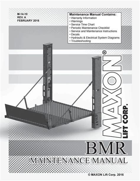 Maxon Liftgate Parts Catalog