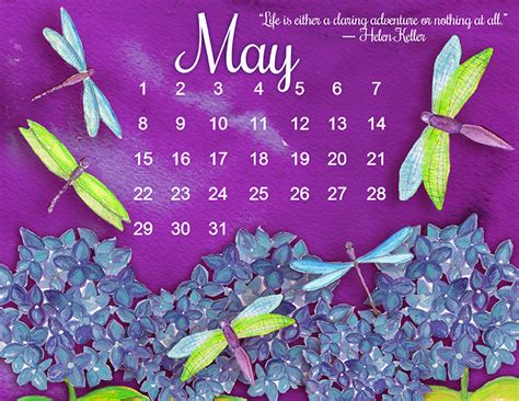 May Calendar Decorations