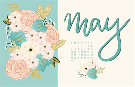 May Calendar Desktop Wallpaper