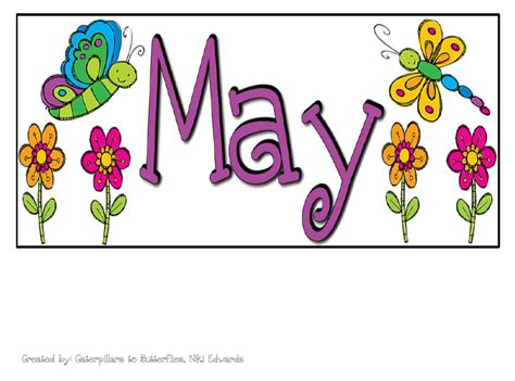 May Calendar Header