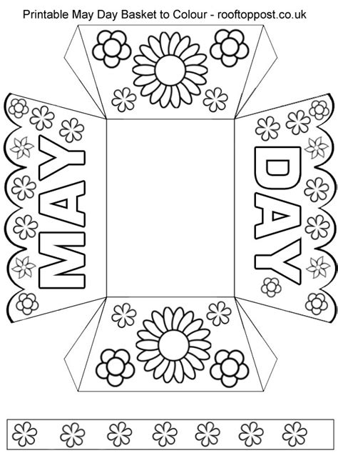 May Day Basket Template