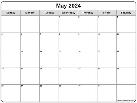 May 2024 Download Calendar