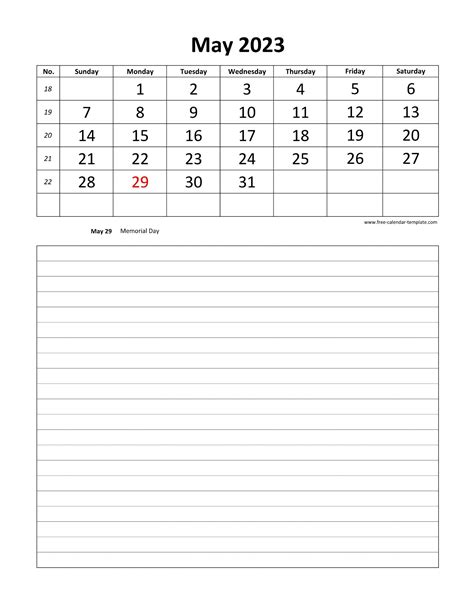 May 223 Calendar