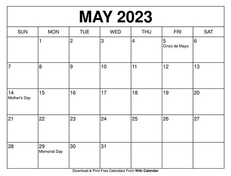 May 3 Calendar