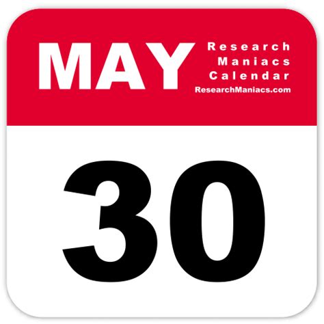 May 30 Calendar
