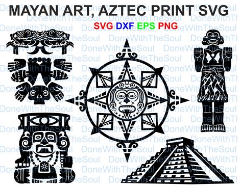 Unveiling the Majestic World of Mayan Civilization Through Stunning Mayan SVG Designs