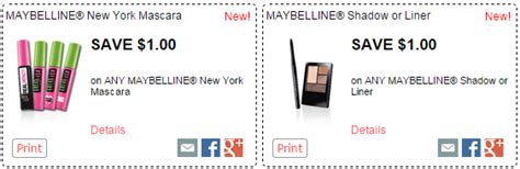 Maybelline $3 Off Coupon Printable
