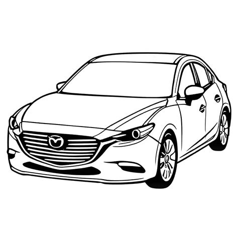 Mazda 3 Coloring Pages