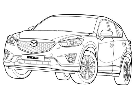 Mazda Cx 5 Coloring Page