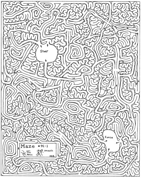 Maze Hard Printable
