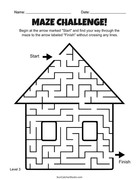 Maze Puzzles For Kids Printable