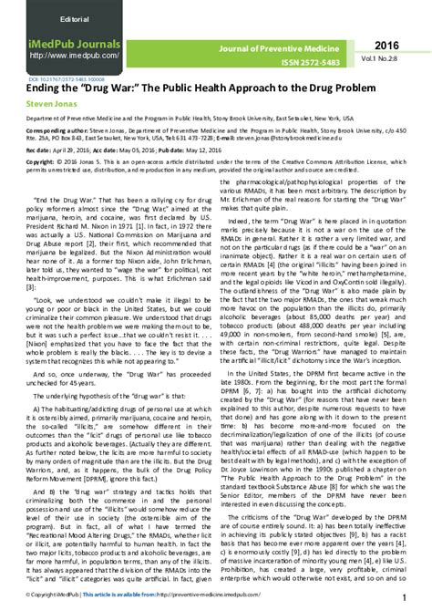 McAllen's Drug Problem A Problem That Requires a Public Health Approach