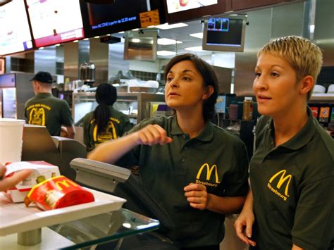 McDonald's employees at work