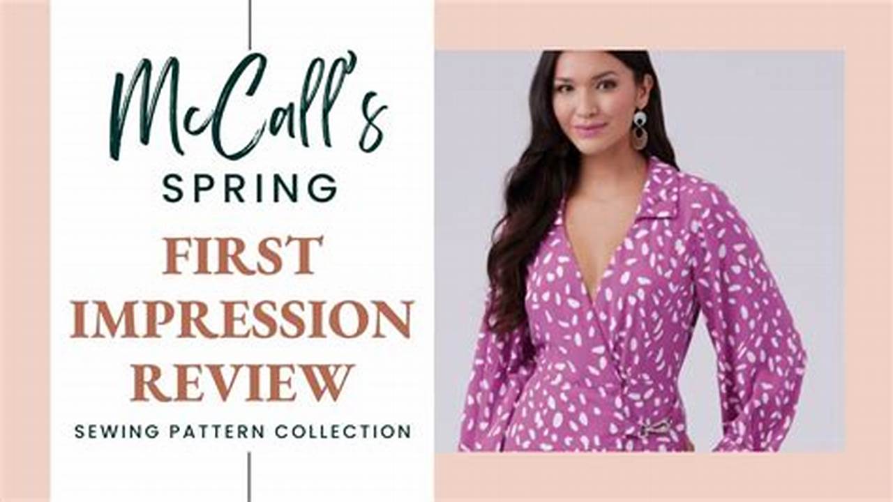 Mccalls Patterns Spring 2025 Spring