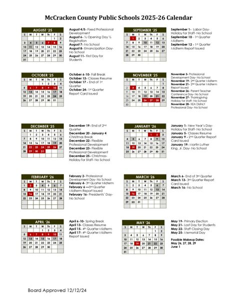 Mccracken County Schools Calendar