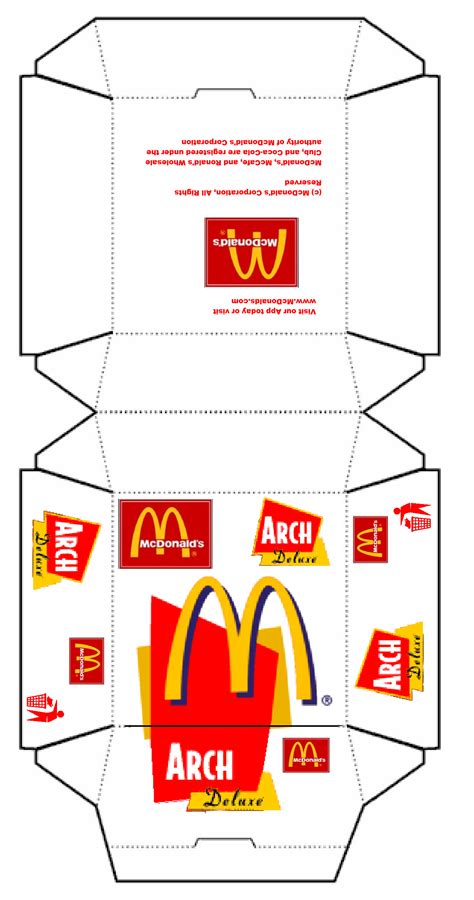 Mcdonald's Burger Wrapper Printable