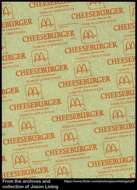 Mcdonalds Burger Wrapper Printable