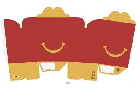 Mcdonalds Happy Meal Box Template