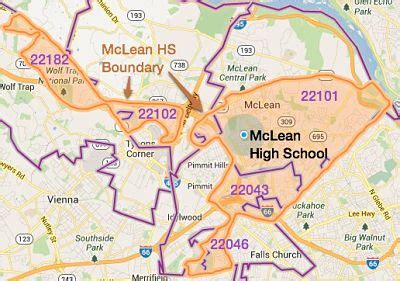 Mclean Va Zip Code Map