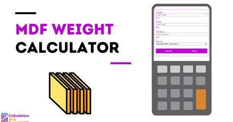 Streamline Your MDF Calculations with Our Online Weight Calculator Tool