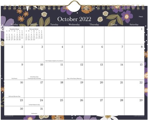 Mead 2023 Basic Weekly Monthly Planner, Black, Small, 5 1/2" x 8 1/2