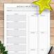 Meal Planner Grocery List Template