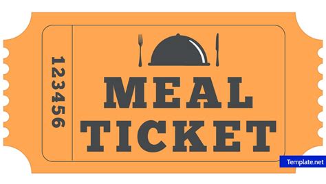 Meal Ticket Template Word
