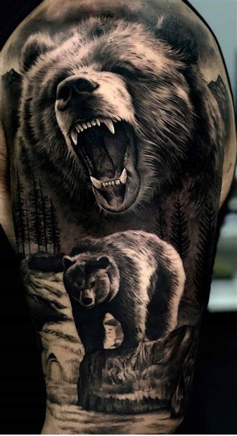 Mean Bear Tattoo
