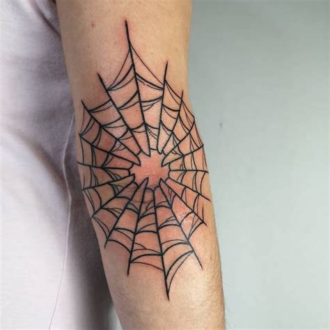 Spider Web Tattoo on Elbow Best Tattoo Ideas Gallery