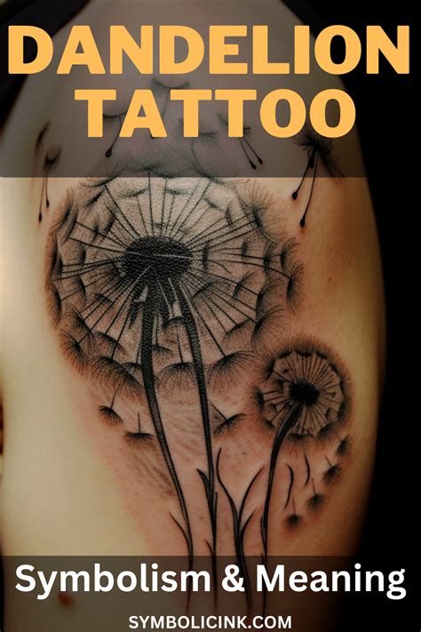 Meaning Dandelion Tattoo