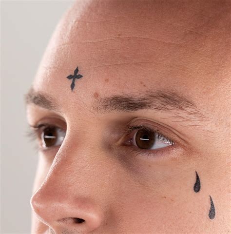 Cute Teardrop Tattoo Design for Men