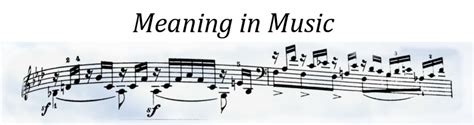 Meaning Through Music