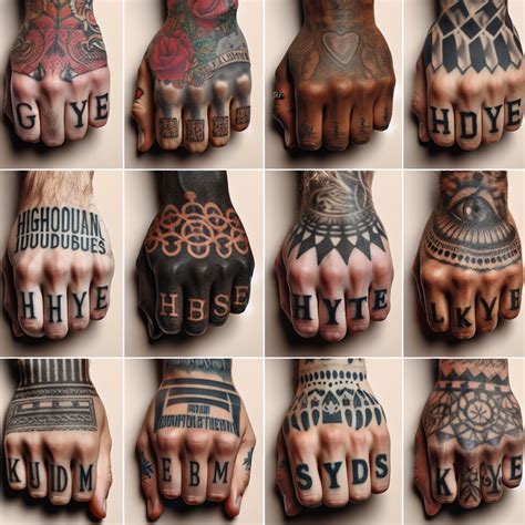 Meaningful Knuckle Tattoo Designs