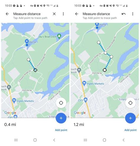 Measure Distance in Google Maps