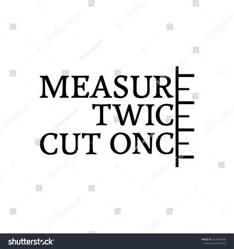 Measure Twice, Cut Once