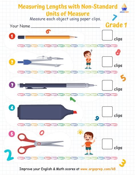 Measuring With Non Standard Units Worksheets
