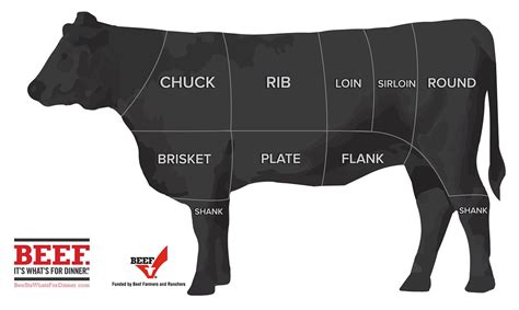 Meat Chart Cow