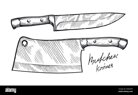 Meat Knife Drawing