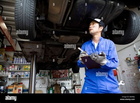 Mechanic Checking Car