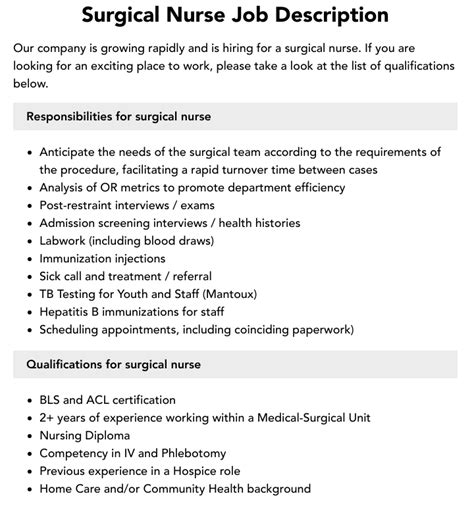 Med-Surg Nursing: Job Requirements & Insights