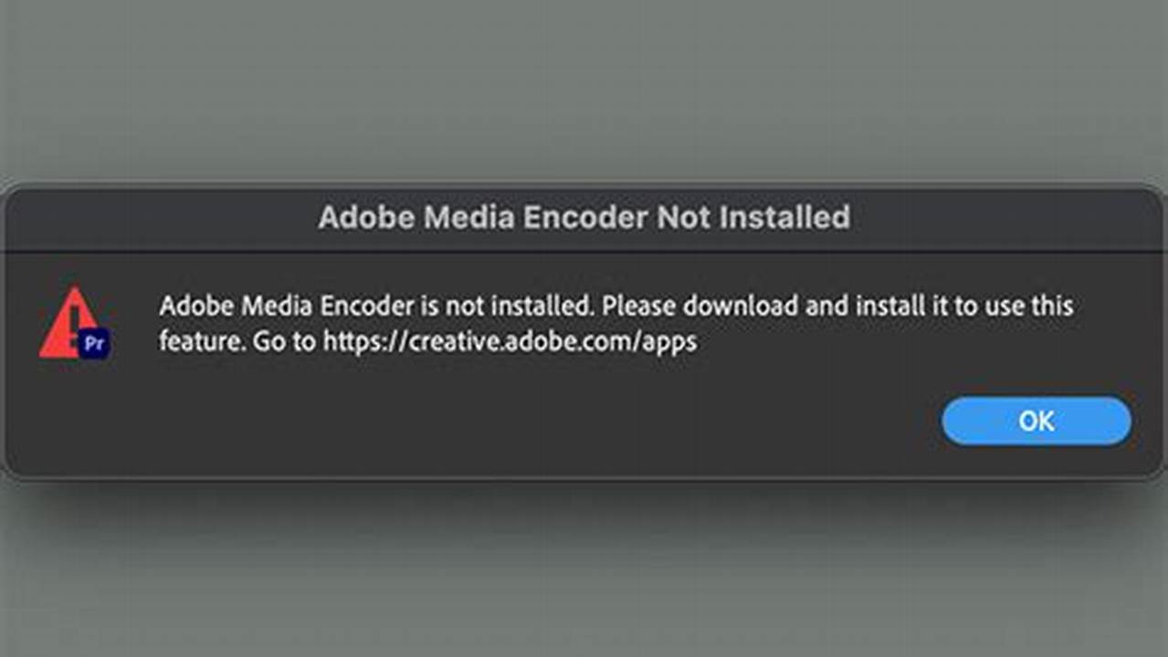 Media Encoder 2025 Not Working