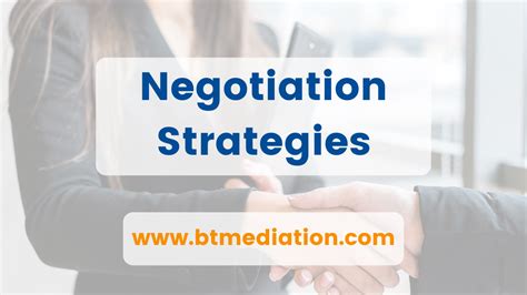 Mediation and Negotiation Strategies